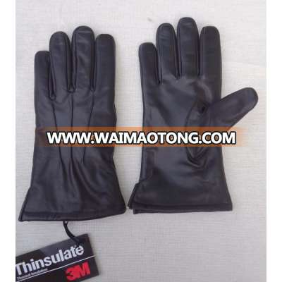 New Fashion Men Winter Gloves Thermal Lined Driving Smart Warm Soft Leather Gloves Fashion Driving Lady's Leather Gloves