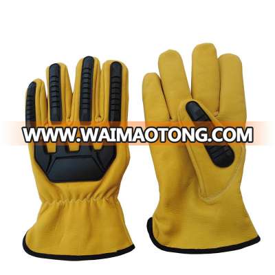 High Quality Leather Drivers Gloves / Safety Gloves / Mechanics Gloves