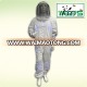 High quality material 3 Layers thick mesh cloth air-through design ventilated bee suit for beekeeper protective clothing